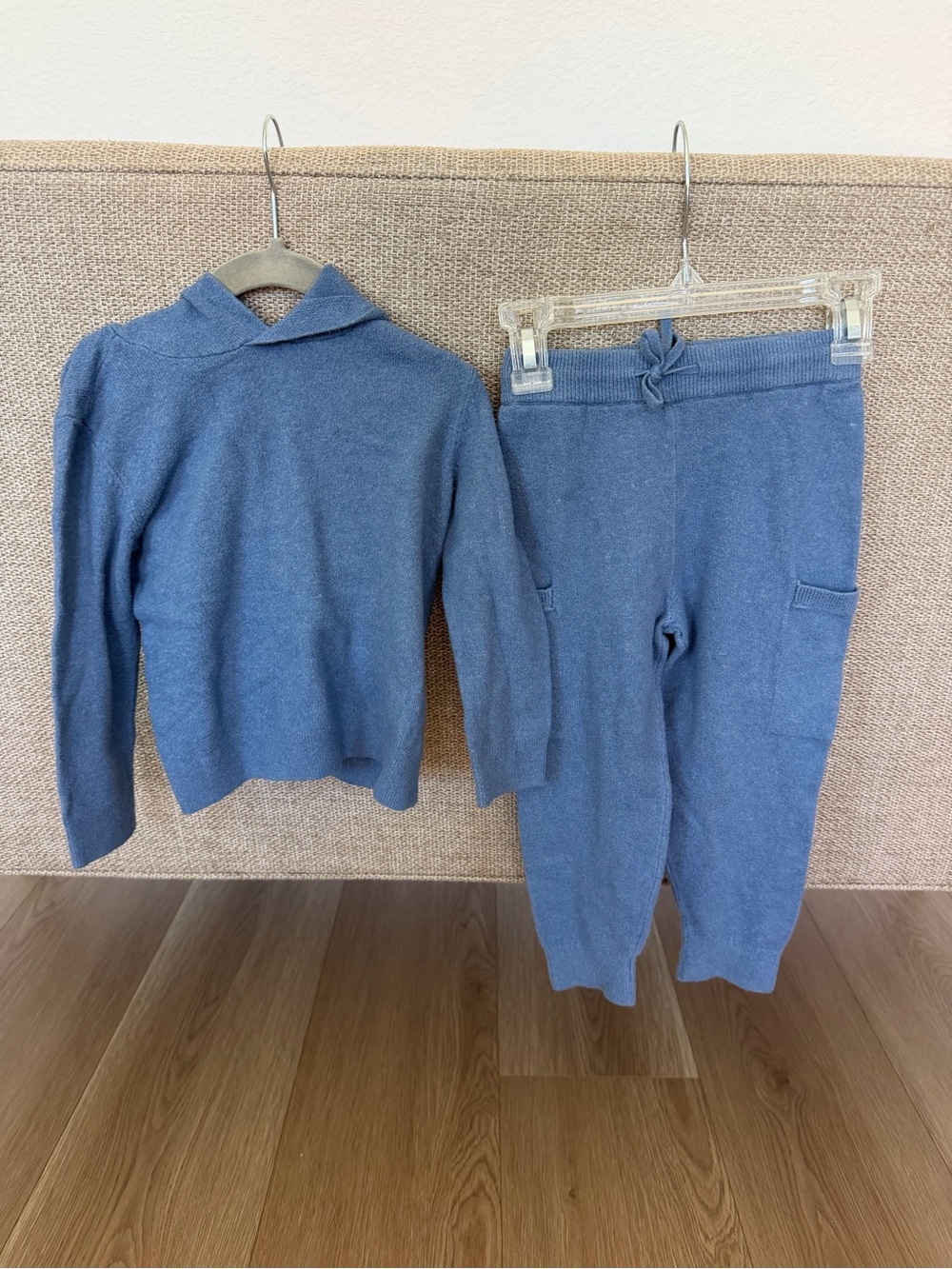 Baby Gap Blue Knit Sweater and Jogger Set